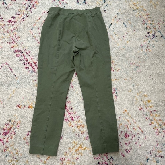 Everlane The Side-Zip Stretch Cotton Pant in Green sz 4 - Picture 5 of 5